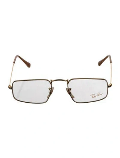 Pre-owned Ray Ban Julie Square Eyeglasses In Gold