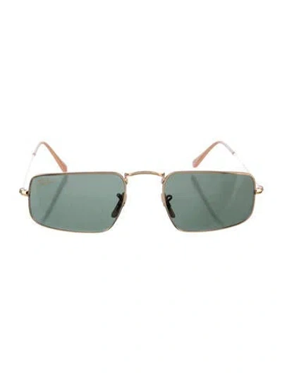 Pre-owned Ray Ban Julie Square Sunglasses In Gold