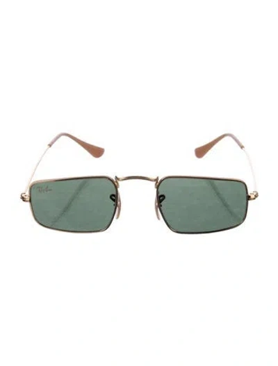 Pre-owned Ray Ban Julie Square Sunglasses In Gold