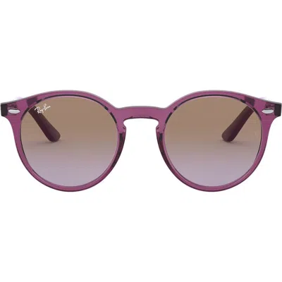 Ray Ban Ray-ban Junior 44mm Round Sunglasses In Fuchsia