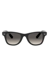 Ray Ban Kids New Junior Wayfarer Sunglasses In Black/gray Gradient