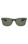 Ray Ban Ray-ban Junior 48mm Wayfarer Sunglasses In Black/green Solid