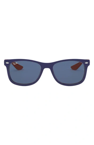 Ray Ban Ray-ban Junior 48mm Wayfarer Sunglasses In Top Blue/orange/blue Solid