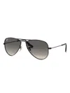 Ray-ban Junior Aviator Sunglasses In Black