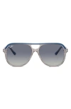 Ray Ban Junior Bill 52mm Gradient Square Sunglasses In Grey