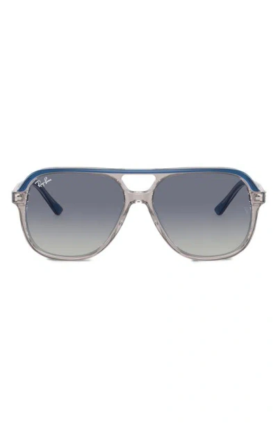 Ray Ban Junior Bill 52mm Gradient Square Sunglasses In Grey