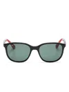 Ray-ban Junior Colour-block Wayfarer-frame Sunglasses In Black