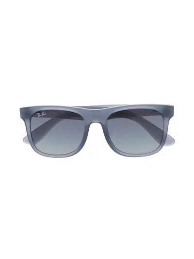 Ray-ban Junior Kids' Justin Square-frame Sunglasses In Blue