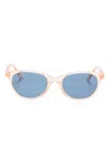 Ray-ban Junior Oval-frame Sunglasses In Orange
