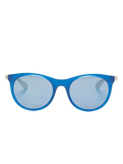 Ray-ban Junior Kids' Pantos-frame Sunglasses In Blue