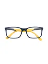 Ray-ban Junior Rb1621 Square-frame Optical Glasses In Blue