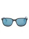 Ray-ban Junior Rb9078s Square-frame Sunglasses In Black