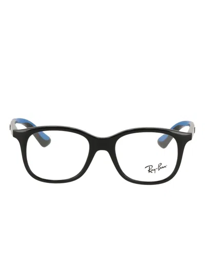 Ray-ban Junior Rectangular-frame Glasses In Black