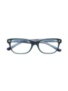 Ray-ban Junior Rectangular Glasses In Blue