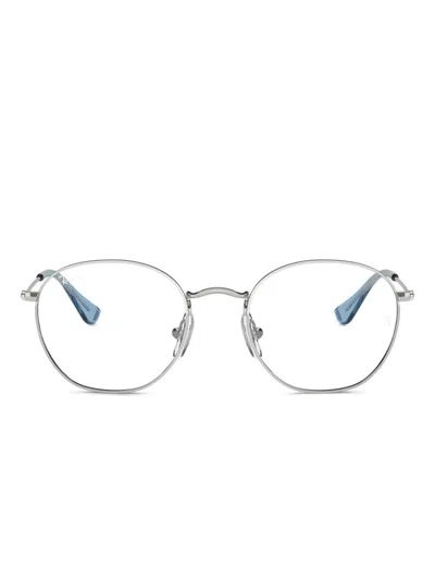 Ray-ban Junior Kids' Round-frame Glasses In Gray