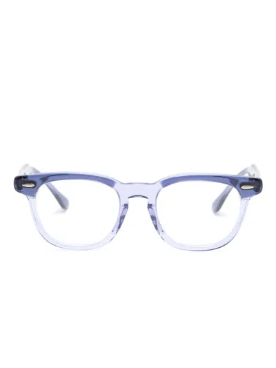 Ray-ban Junior Kids' Square-frame Glasses In Blue