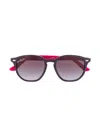 Ray-ban Junior Tinted Wayfarer Sunglasses In Blue