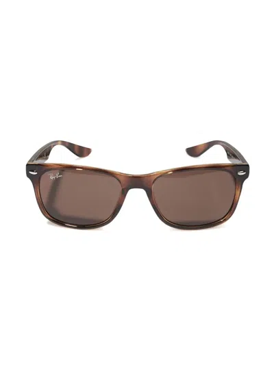Ray-ban Junior Kids' Tortoise-shell Square Sunglasses In Brown