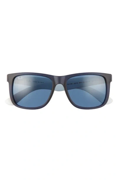 Ray Ban Ray-ban Justin 54mm Rectangular Sunglasses In Blue/dark Blue