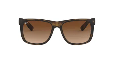 Ray Ban Justin Classic Square Frame Sunglasses In 710/13