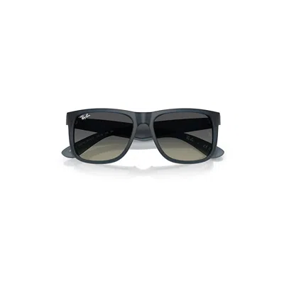 Ray Ban Justin Classic Sunglasses Rubber Blue Frame Grey Lenses 54-16