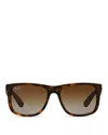 Ray Ban Ray-ban Polarized Sunglasses, Rb4165 Justin Gradient In Matte Havana Brown