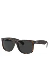 Ray Ban Ray-ban Justin Square Sunglasses, 54mm In Brown/gray Polarized Solid
