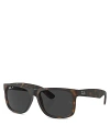 Ray Ban Ray-ban Justin Square Sunglasses, 54mm In Brown/gray Polarized Solid