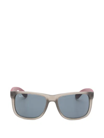 Ray Ban Justin Square-frame Sunglasses In Gray