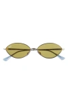 Ray Ban Ray-ban Kai 56mm Oval Sunglasses In Pale Gold Green