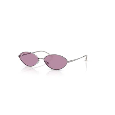 Ray Ban Sunglasses Unisex Kai Bio-based - Gunmetal Frame Violet Lenses 56-15