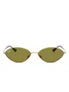 Ray Ban Womens Rb3757 Kai Oval-frame Metal Sunglasses Gold In Gold