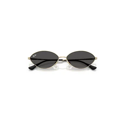 Ray Ban Kai Bio-based Sunglasses Pale Gold Frame Grey Lenses 59-15