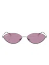 Ray Ban Rb3757 Oval Metal Sunglasses In Silver