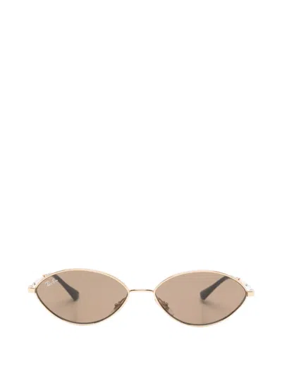 Ray Ban Kai Geometric-frame Sunglasses In Gold