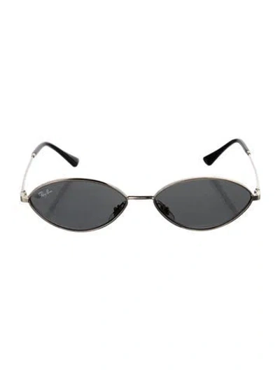 Pre-owned Ray Ban Kai Round Sunglasses In Black