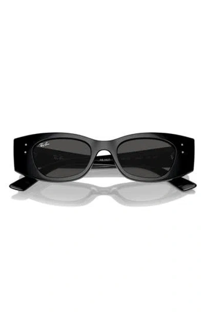 RAY BAN RAY-BAN KAT 49MM SMALL RECTANGULAR SUNGLASSES