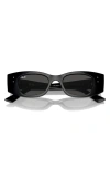 Ray Ban Ray-ban Kat 49mm Small Rectangular Sunglasses In Black