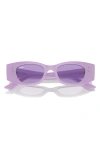 Ray Ban Kat 49mm Small Rectangular Sunglasses In Violet