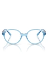 Ray Ban Ray-ban Kids' 42mm Small Phantos Optical Glasses In Clear Blue