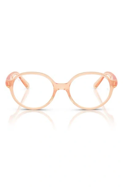 Ray Ban Ray-ban Kids' 44mm Small Phantos Optical Glasses In Orange