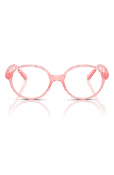 Ray Ban Ray-ban Kids' 44mm Small Phantos Optical Glasses In Pink