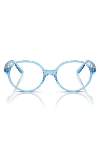 Ray Ban Ray-ban Kids' 44mm Small Phantos Optical Glasses In Blue