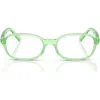 Ray Ban Ray-ban Kids' 46mm Small Pillow Optical Glasses In Transparent Green
