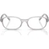 Ray Ban Ray-ban Kids' 44mm Small Pillow Optical Glasses In Transparent