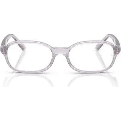 Ray Ban Ray-ban Kids' 44mm Small Pillow Optical Glasses In Transparent