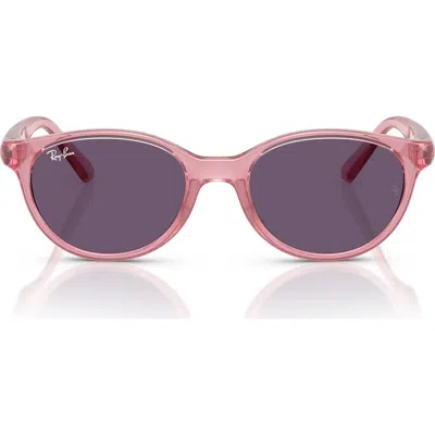 Ray Ban Ray-ban Kids' 45mm Oval Sunglasses In Transition Pink