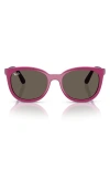 Ray Ban Ray-ban Kids' 45mm Phantos Optical Glasses & Clip-on Sunglasses In Violet