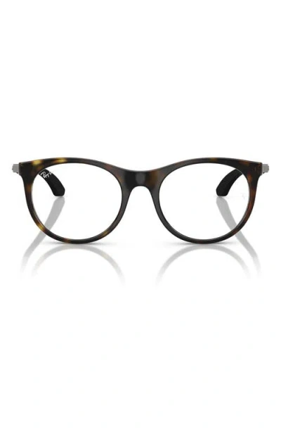 Ray Ban Ray-ban Kids' 45mm Phantos Optical Glasses In Havana