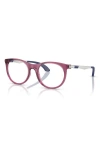 Ray Ban Ray-ban Kids' 45mm Phantos Optical Glasses In Transparent Violet